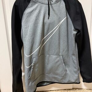 Nike Dri-FIT Black and Gray Hoodie